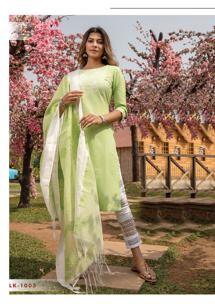Mayur Lucknowi 3 New Ethnic Wear Cotton Latest Kurti Pant With Dupatta Collection